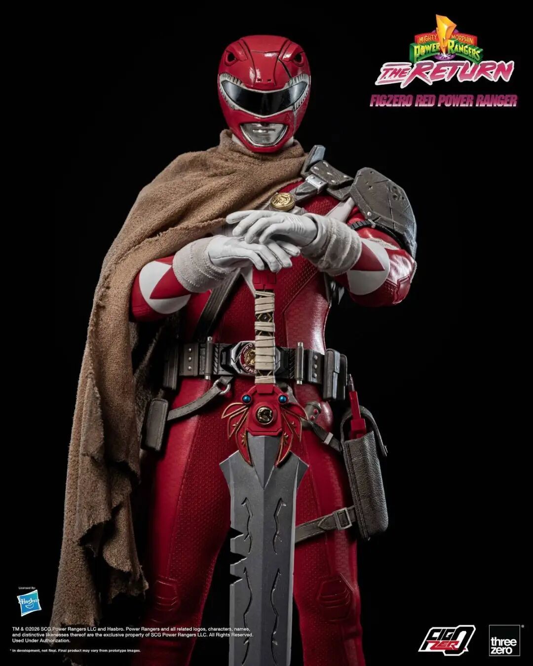 threezero 1/6 恐龙战队红衣战士可动人偶公布