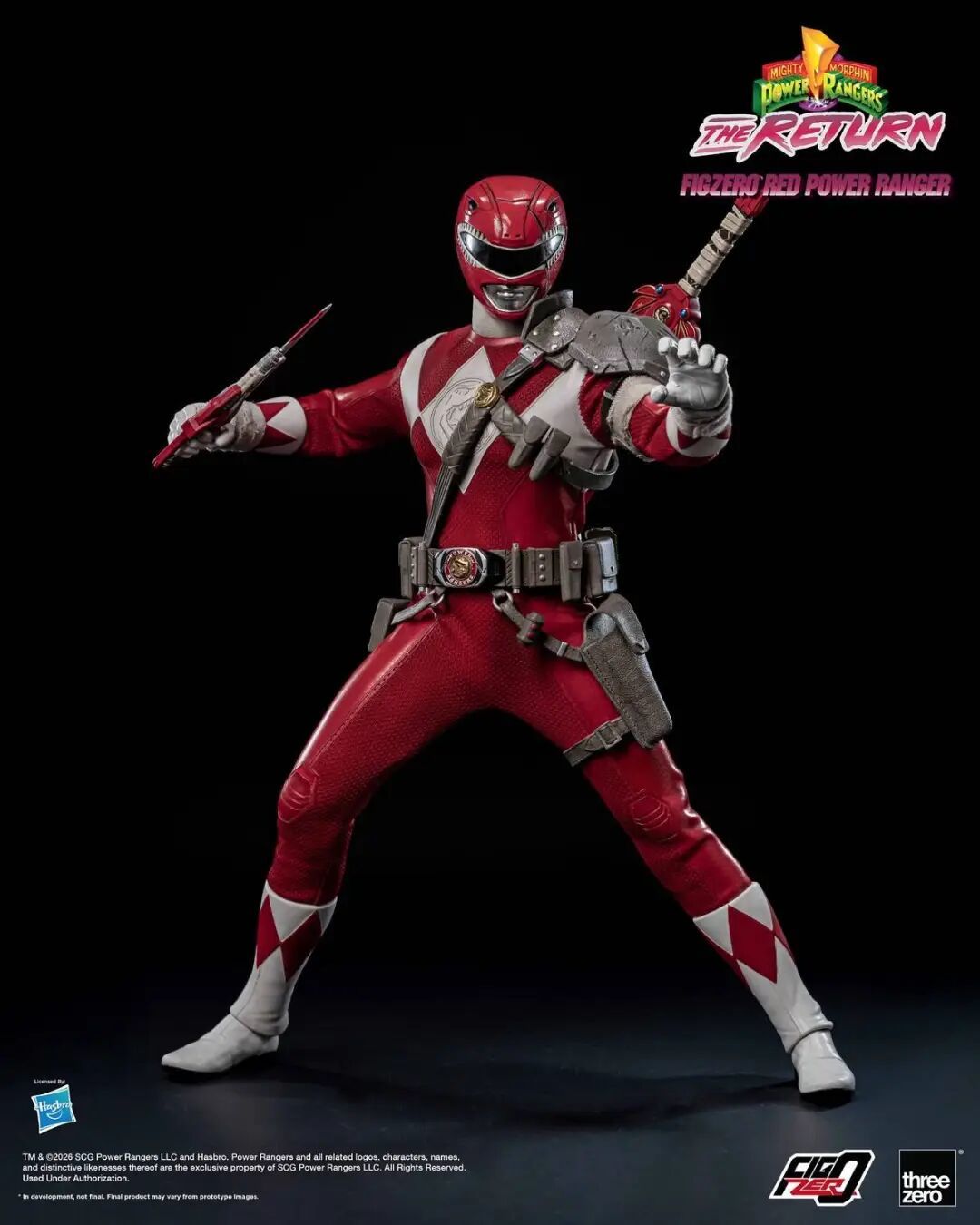 threezero 1/6 恐龙战队红衣战士可动人偶公布