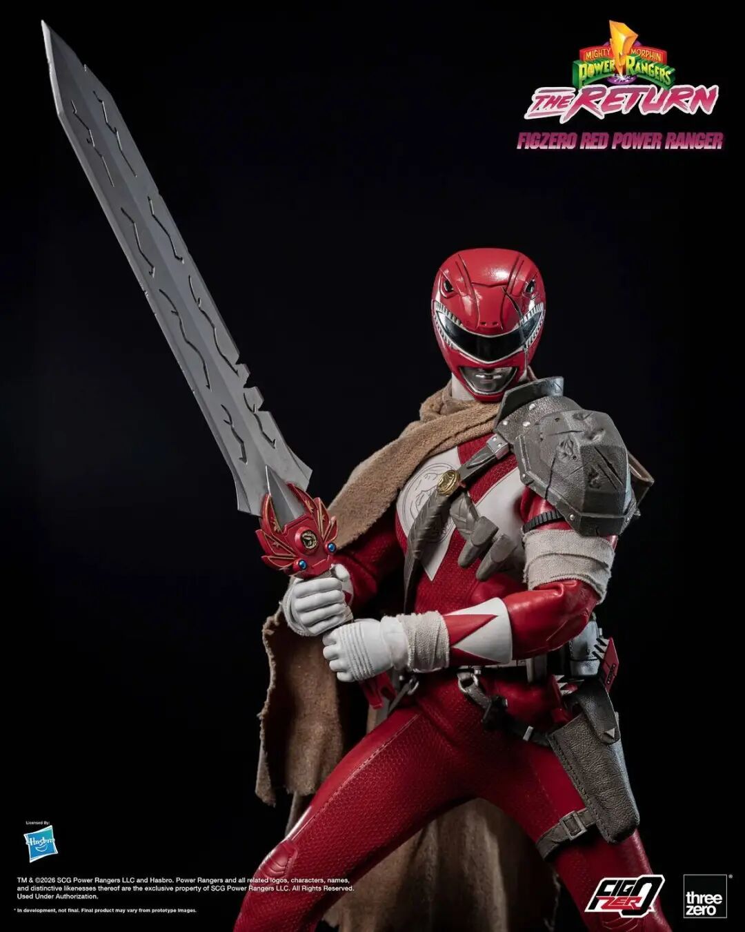 threezero 1/6 恐龙战队红衣战士可动人偶公布