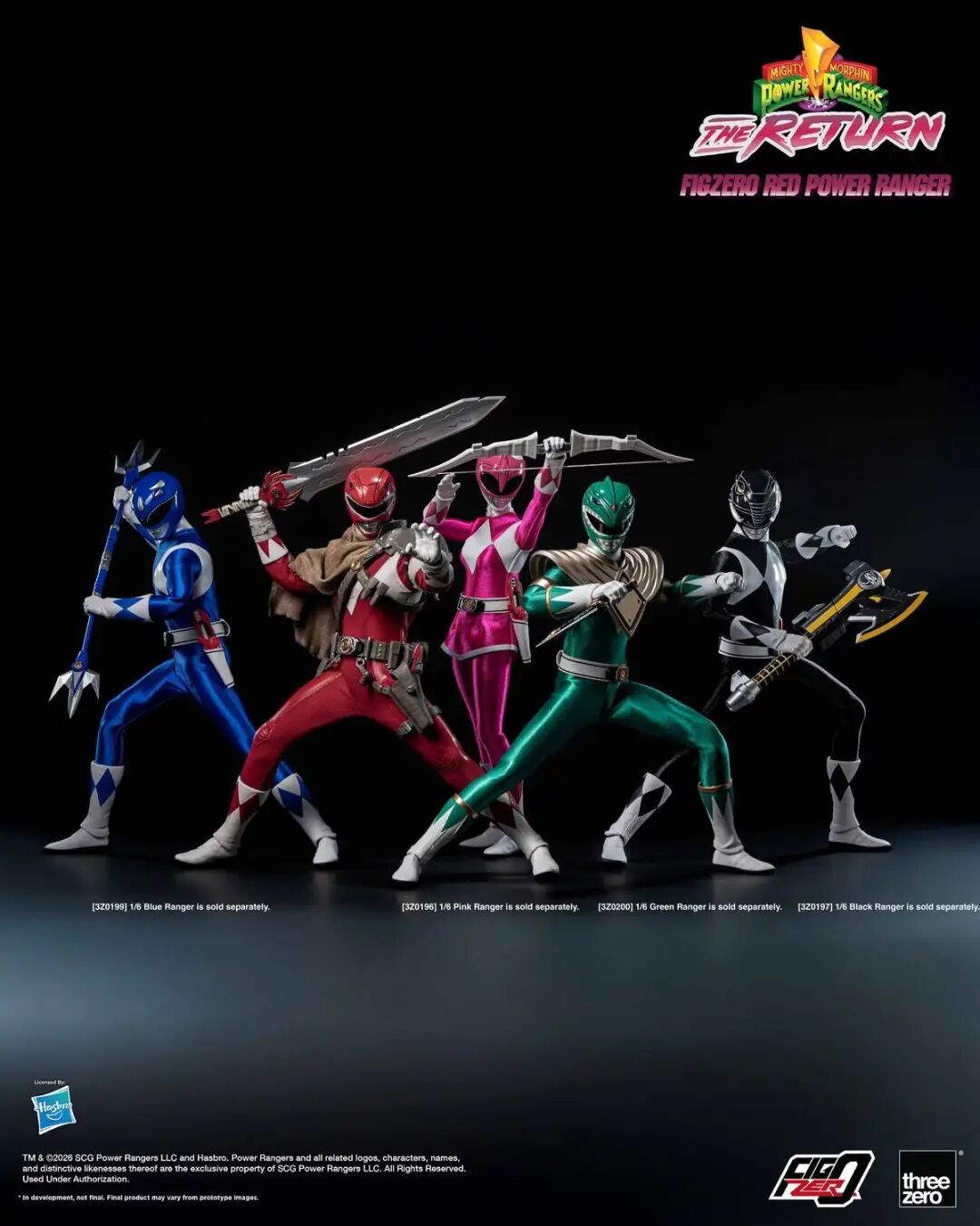 threezero 1/6 恐龙战队红衣战士可动人偶公布