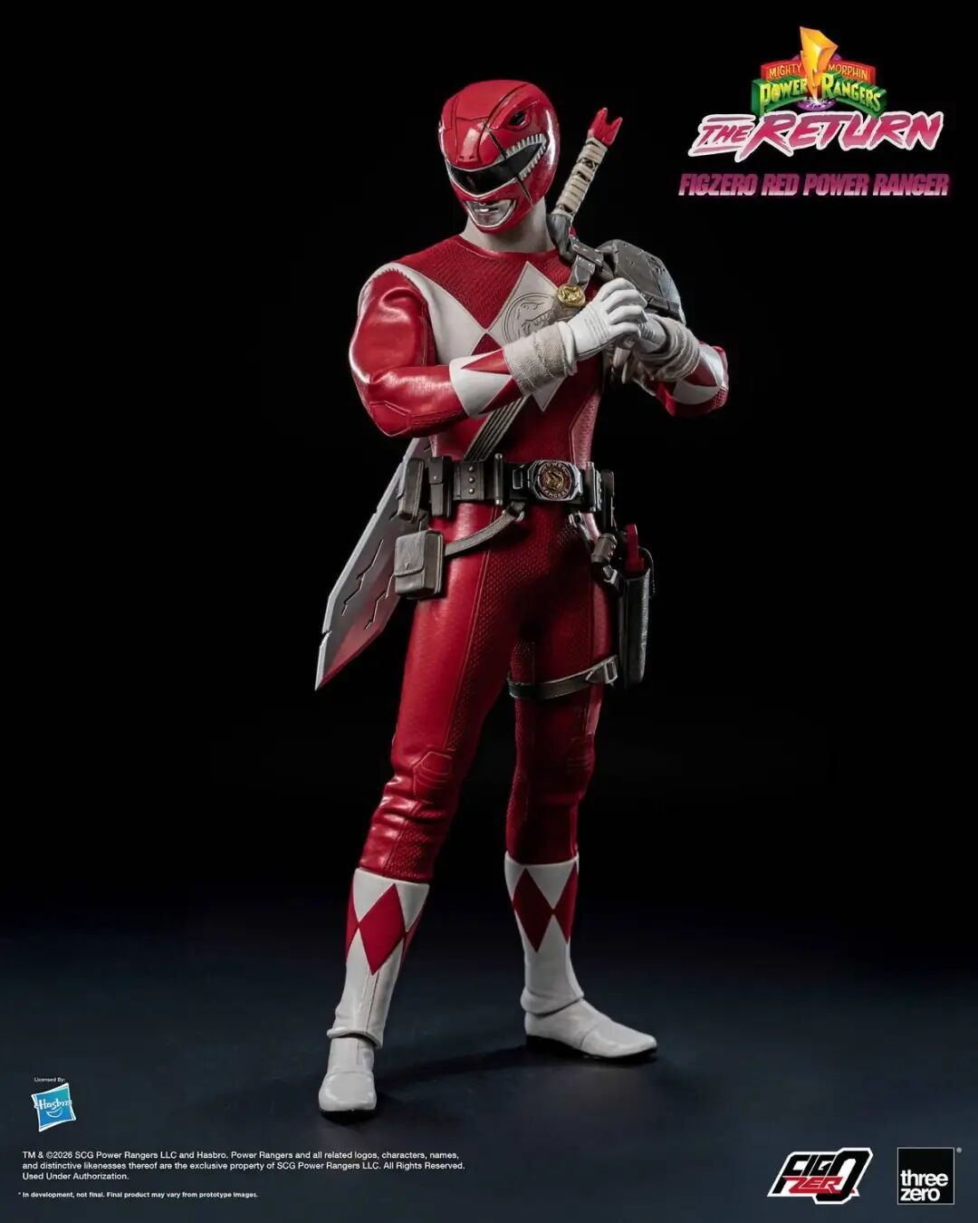 threezero 1/6 恐龙战队红衣战士可动人偶公布