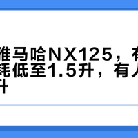 同样骑雅马哈NX125，有人百公里油耗低至1.5升，有人却干到3.4升？真相在这