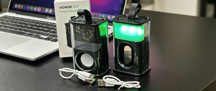 二手鱼捡漏 篇零：二手鱼流入大量荣耀音箱，透明机甲带RGB，9.9元包邮要不要冲？