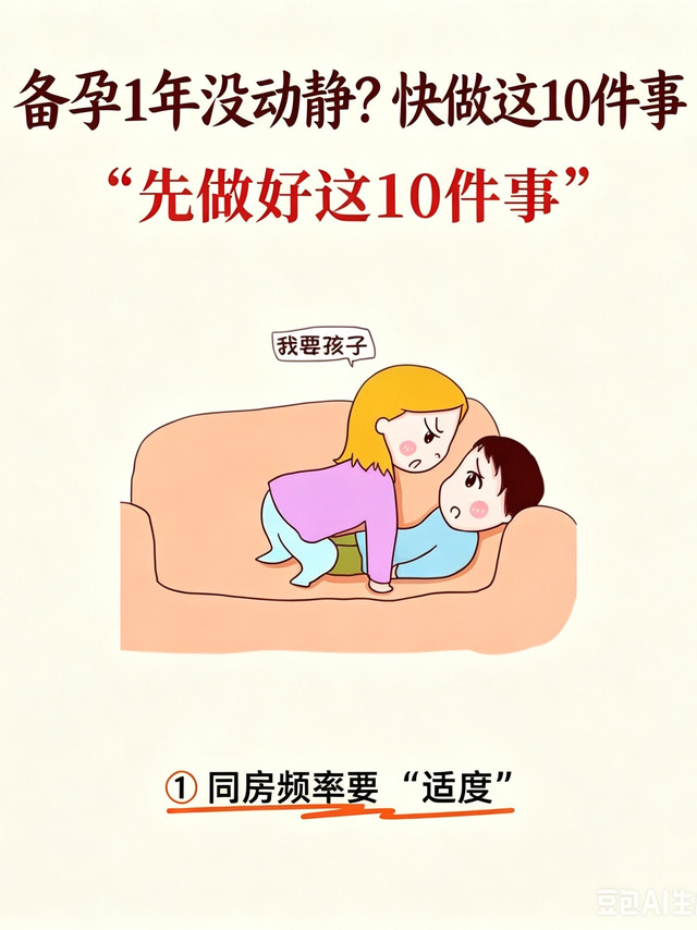 备孕一年迟迟没动静？做好这10件事，好孕自然找上门