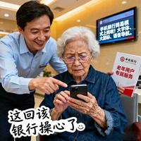 老人用手机银行，不是字体大就安全：这3个设置不做，70万可能瞬间蒸发