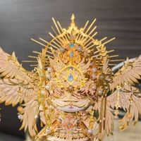 匠心拼装好物｜艺模喵之城天使猫咪金属拼装模型
