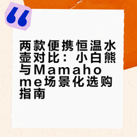 618跟风入的两个恒温水壶，我选不出来了