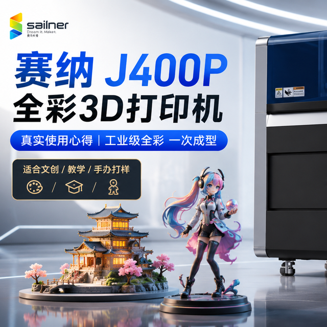 买全彩3D打印机到底值不值？赛纳J402Plus-C全彩3D打印机使用心得