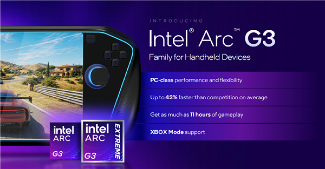 Intel锐炫G3杀入掌机:压轴出场 真王炸!AMD危险了