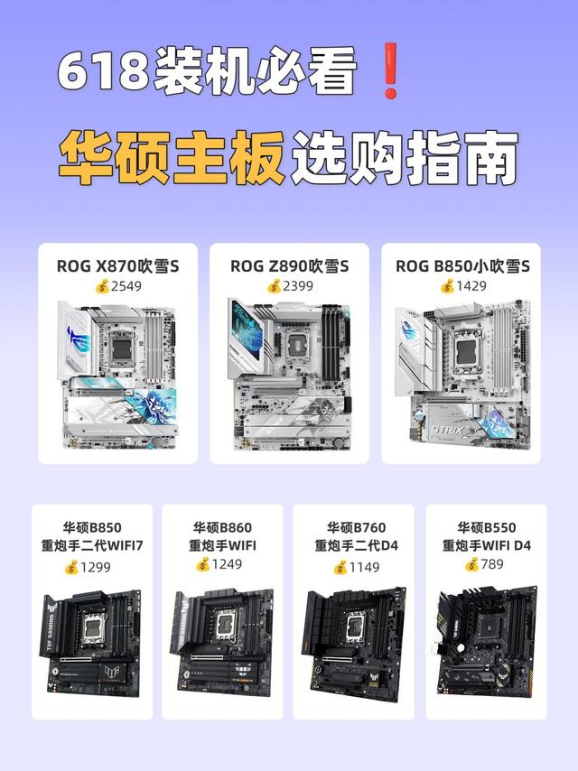 华硕主板选购干货｜7款热门版型按需对号入座