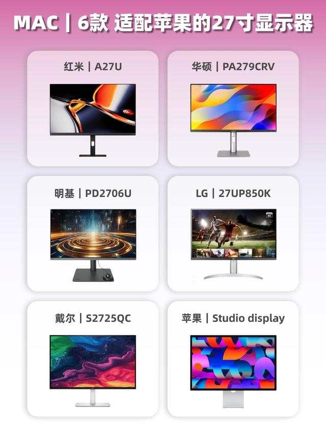 Mac外接27寸显示器选购｜6款全价位横向实测