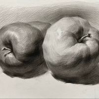 零基础画苹果素描：三步掌握立体感塑造