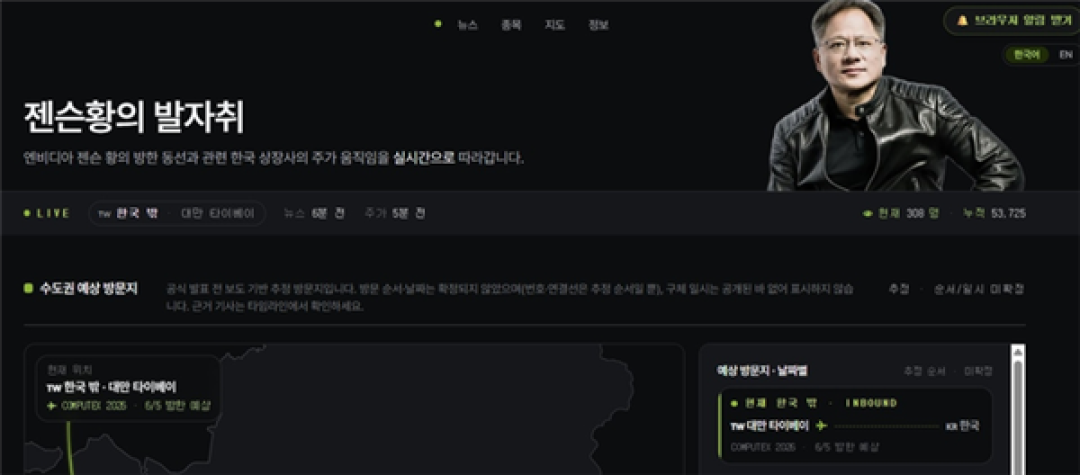 追星式追CEO!韩国网友自建网站追黄仁勋吃播:访问量已破5万