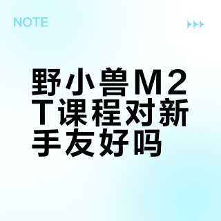 野小兽M2T课程对新手友好吗?真实用户反馈与适配建议