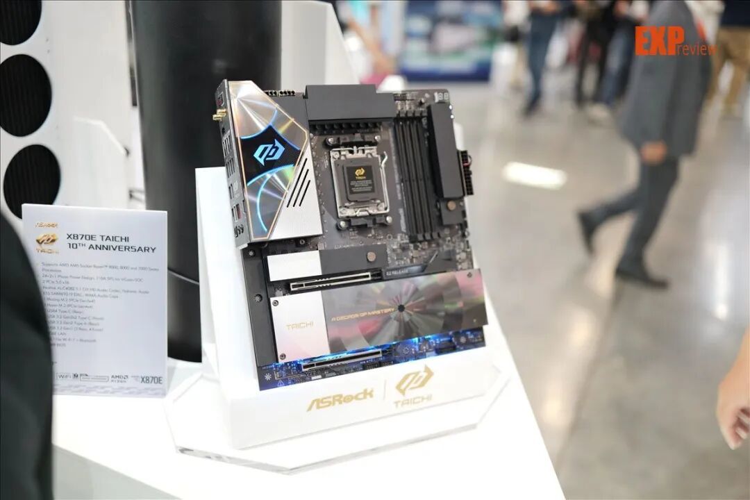 Computex 2026：华擎Taichi十周年，纯白主板、3D水冷与540Hz显示器齐登场