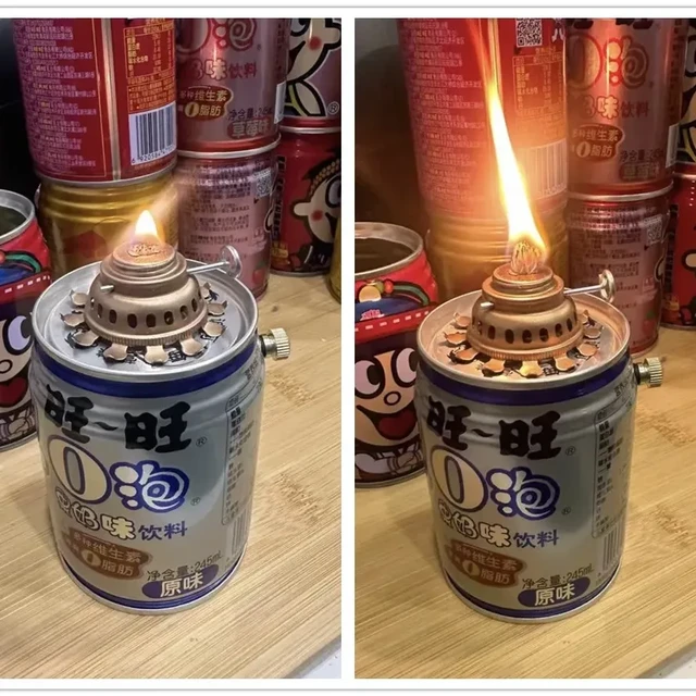 易拉罐变废为宝，低成本改装燃油灯！闲鱼成品才10元