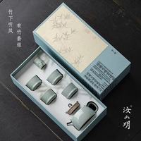 宋韵天花板🎋一眼沦陷的汝瓷“有竹”茶具，把东方美学搬进茶席