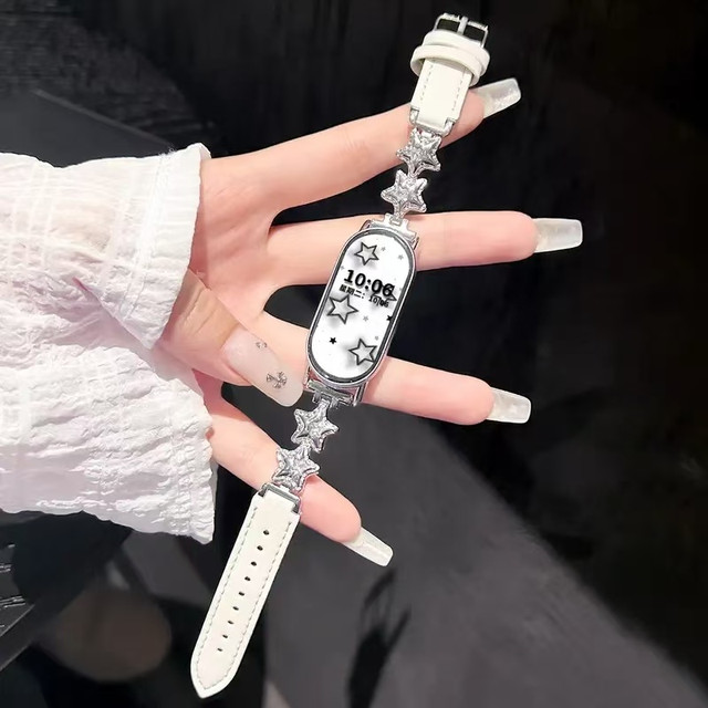 夏日本命表带✨星星彩钻太仙了！小米手环瞬间变精致💫