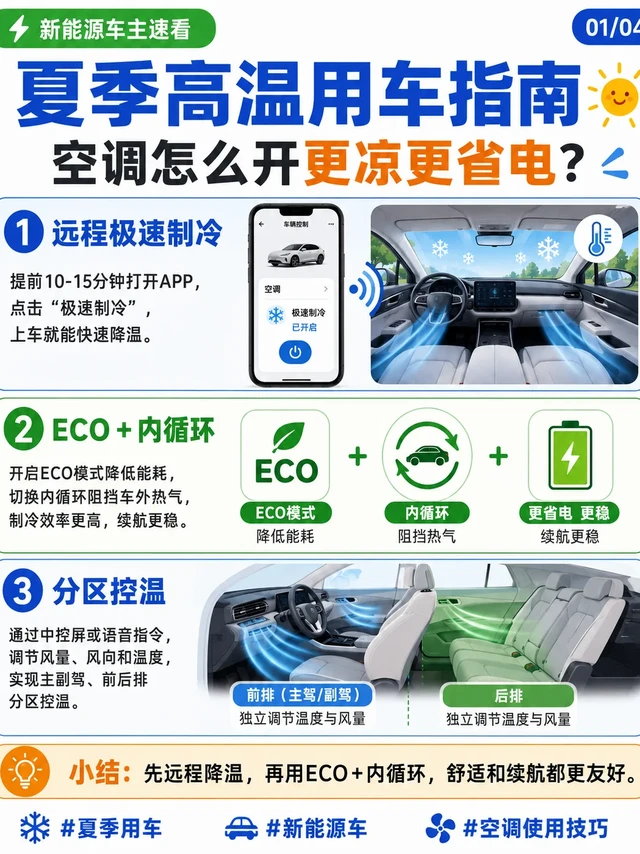 夏天车里像蒸笼？这份高温用车指南快收藏
