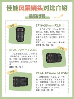 佳能全品类镜头选购指南！人像/风光/微距/长焦分档整理