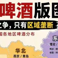 中国啤酒版图那叫一个精彩,各地都有自己的特色啤酒和品牌竞争。