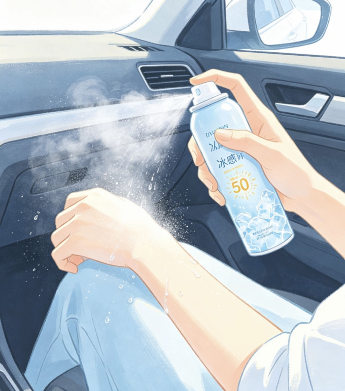 曼秀雷敦车衣遮挡