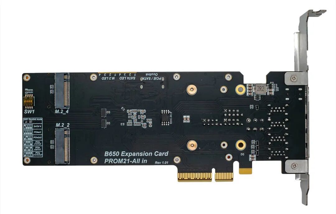 把AMD B650南桥做成扩展卡,WisdPi推出PROM21全功能扩展卡