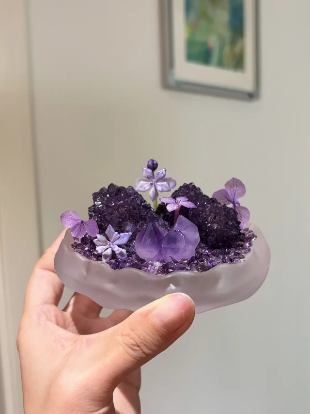🔮这个紫色摆台好像有点美