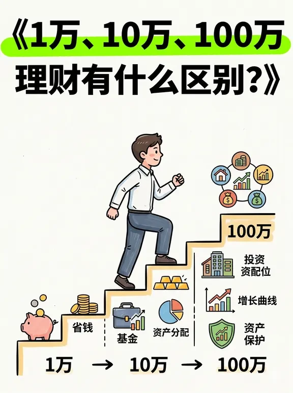 1万、10万、100万理财有什么区别？