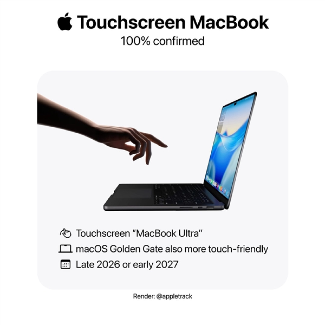 苹果首款触屏笔记本!MacBook Ultra加入触控屏:乔布斯曾坚决反对
