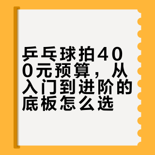 400元乒乓球底板怎么选？纯木VS芳碳，一张表看懂哪款适合你