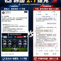 AI预测世界杯谁更准？千问精准命中红牌比分，通用大模型与垂直AI差距在哪