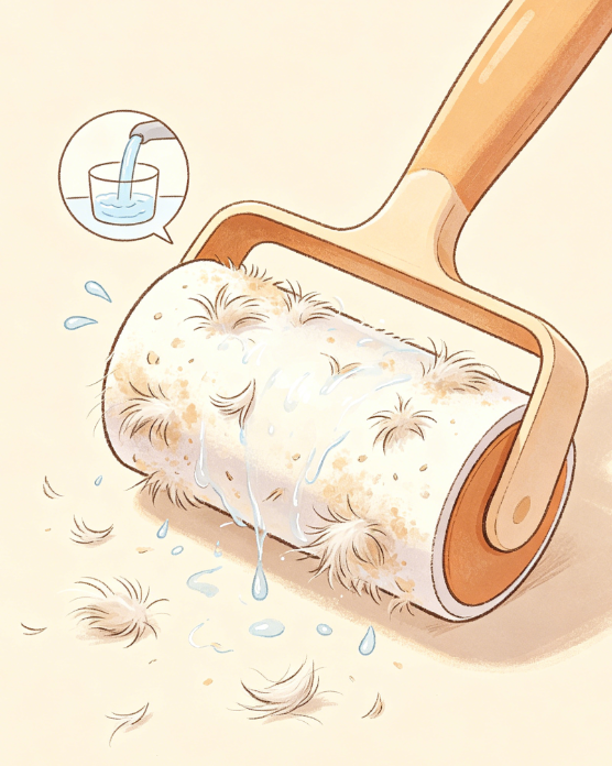 水洗粘毛滚筒解决猫毛烦恼