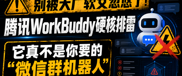 WorkBuddy硬核排雷：什么时候才能迎来真正的“微信群聊机器人”