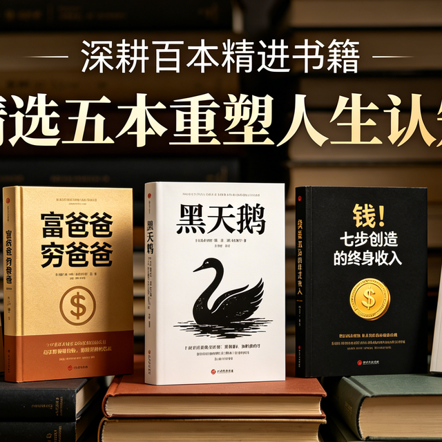 深耕百本精进书籍，精选五本重塑人生认知