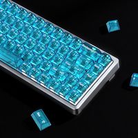 Akko水晶碳纤维键帽值不值得买？透光、手感、声音全维度实测对比
