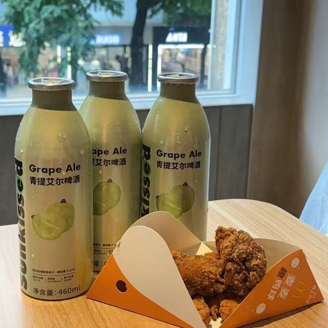 🍇一口咬到阳光玫瑰！这罐青提果啤绝了✨