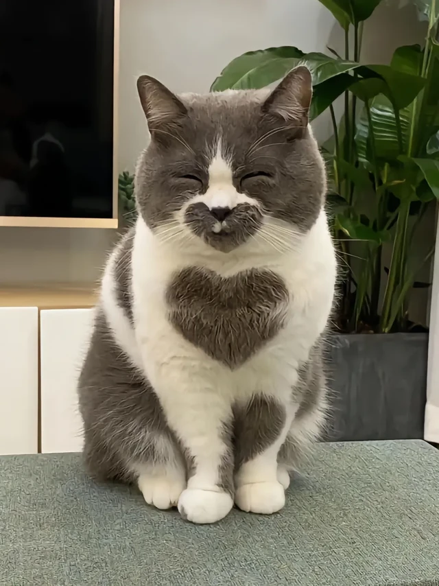 猫猫！在对你比心心哦~#猫咪 #谁能拒绝傻憨憨的小猫咪 #猫咪好像知道自己很好看 #记录猫咪日常 #萌到爆炸了💥