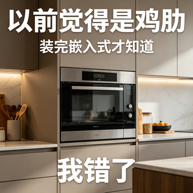 以前觉得微波炉是鸡肋，装完嵌入式的才知道，我错了