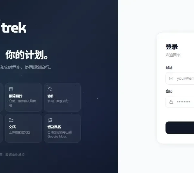 再也不被媳妇骂！NAS 一键部署Trek， 规划完美旅行！