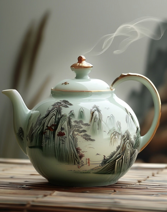 金镶玉茶具