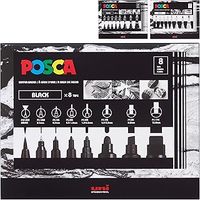 三款丙烯马克笔横评：专业级POSCA、高性价比泰驰、爆闪平价Touchmark谁更值得买？