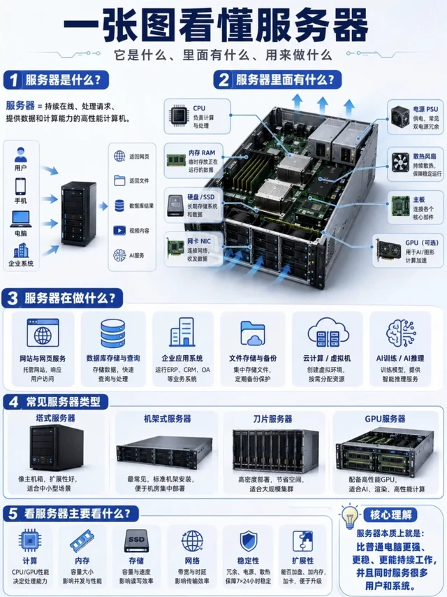 💻【服务器小白必看】一张图看懂服务器