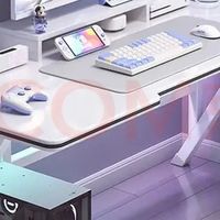 高颜值白色电竞桌｜二次元玩家专属，百元打造氛围感游戏房