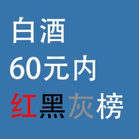 白酒，60元内：红、黑、灰榜