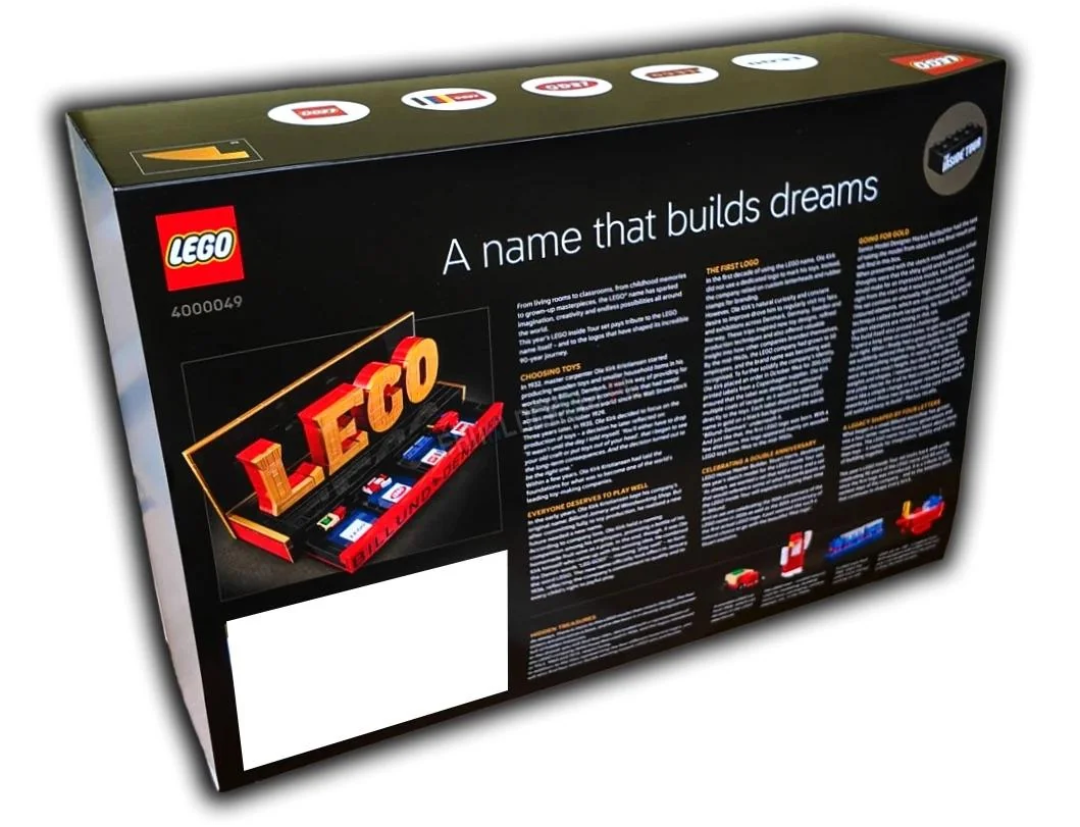 乐高 Insider Tour 独占套装 4000049 Vintage LEGO Logo曝光!