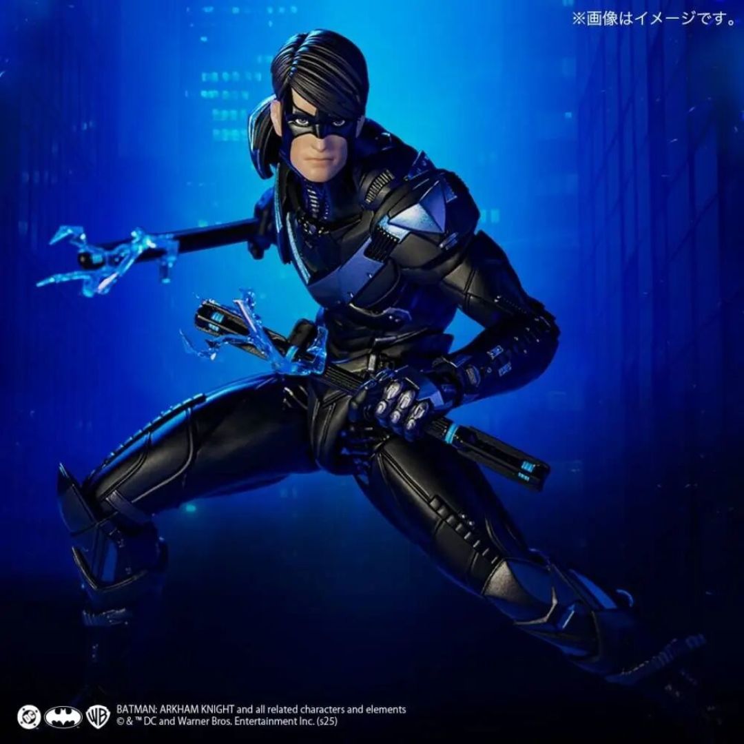 海洋堂转轮科技《蝙蝠侠:阿卡姆骑士》夜翼手办公布