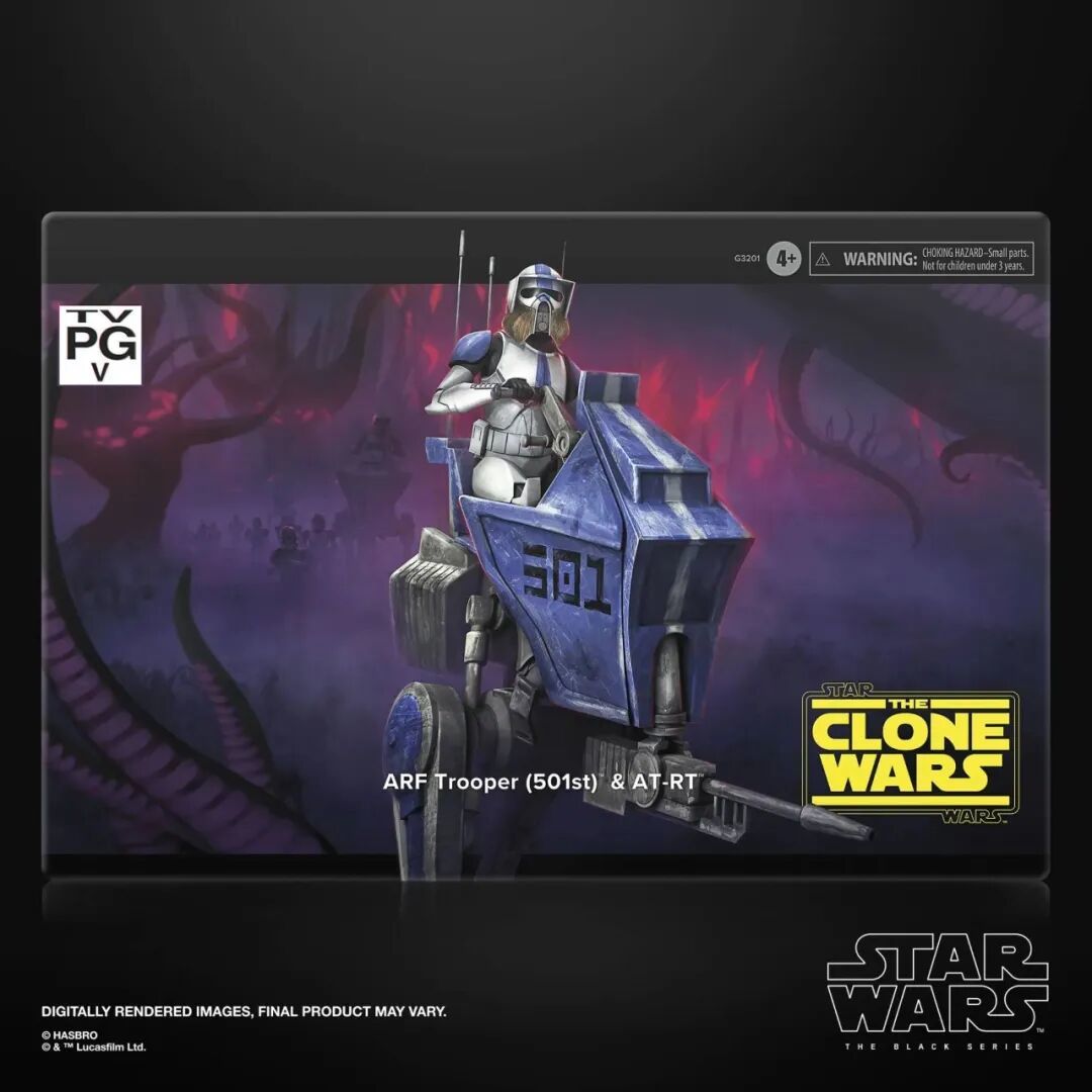 SDCC2026限定!孩之宝星战黑标ARF侦察兵&AT-RT步行机公布