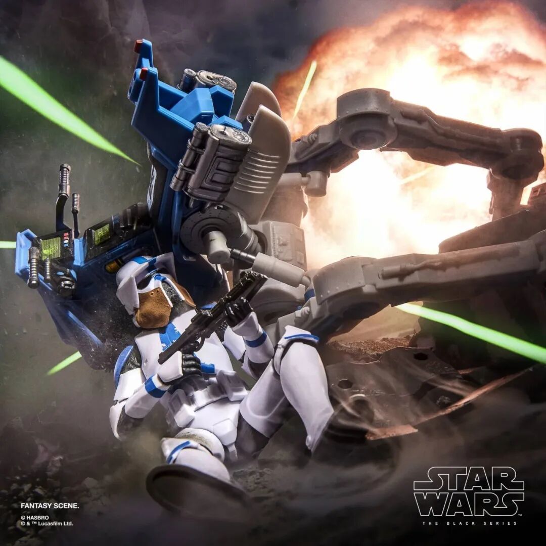 SDCC2026限定!孩之宝星战黑标ARF侦察兵&AT-RT步行机公布