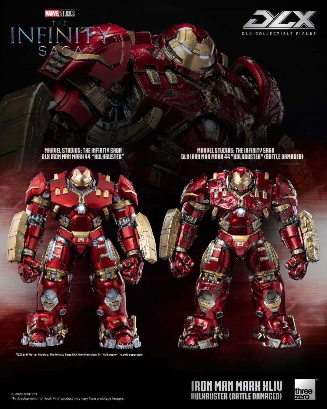 Threezero DLX 战损版反浩克 MK44 公布